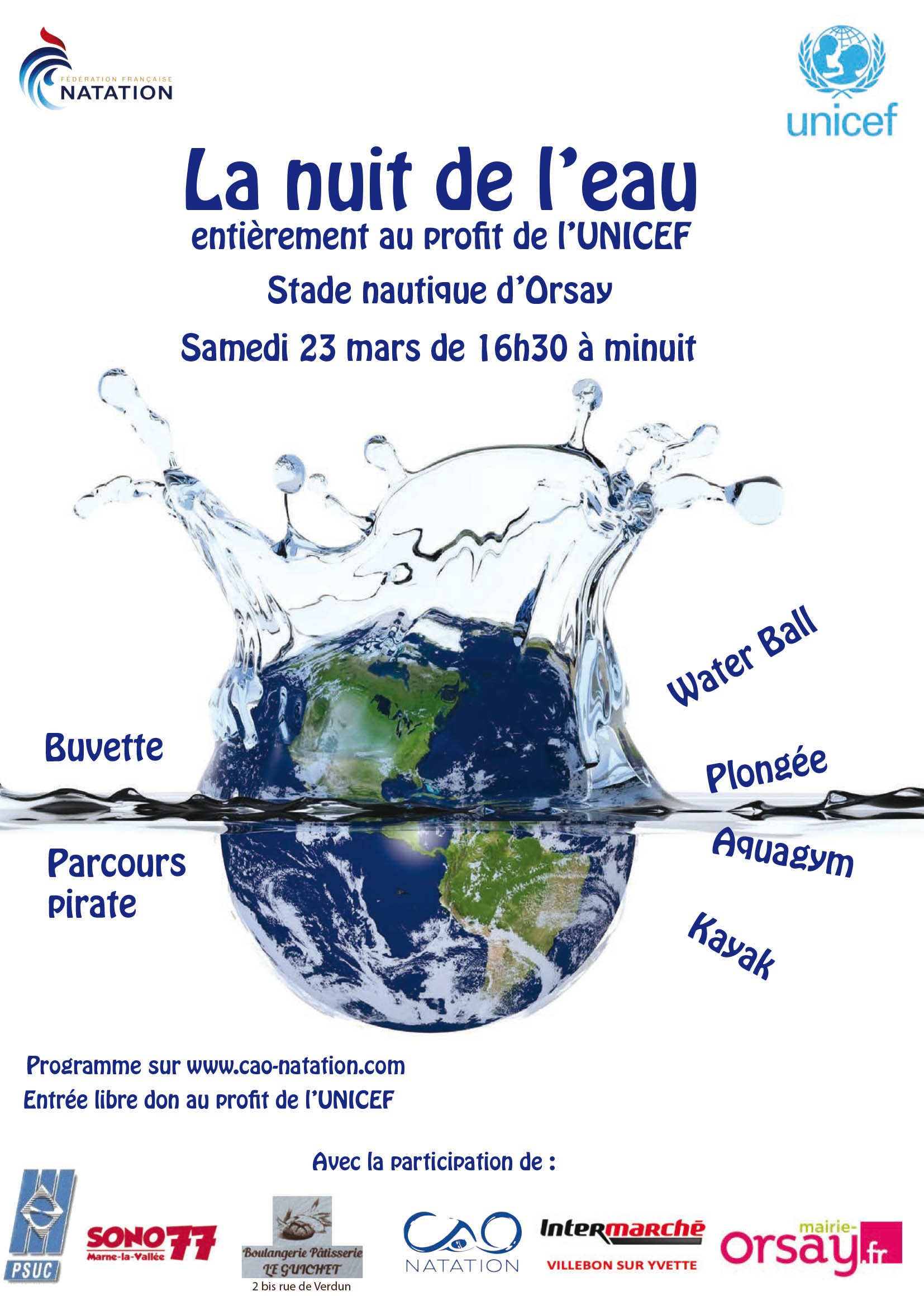 Nuit De Leau Au Stade Nautique Dorsay Le 23 Mars 2019 Cao Natation