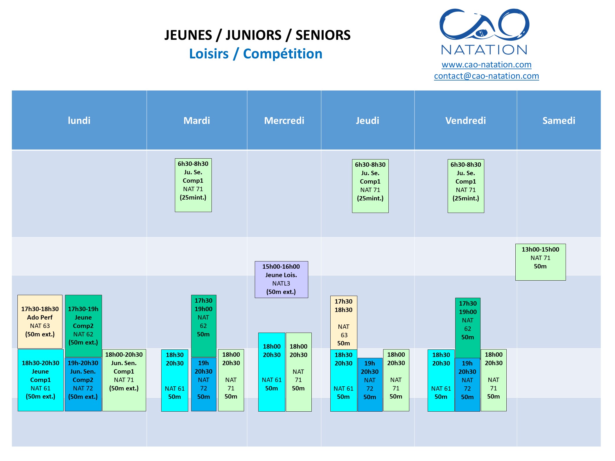 planning comp jeune